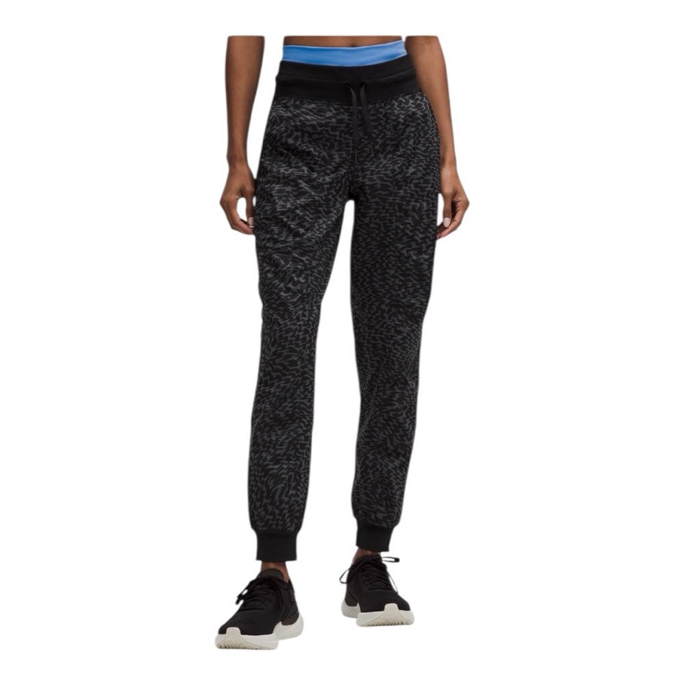 Lululemon Dance Studio Mid-Rise Jogger *Full Length Leopard Warp Black Multi Sz